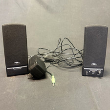 Cyber Acoustics 2.0 Wired Computer Speakers 3.5mm Volume/HP Jack Black picture