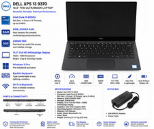 💻 Dell XPS 13 9370 13.3” Laptop Intel i5-8250U 8GB RAM 256GB SSD Windows 11 Pro picture