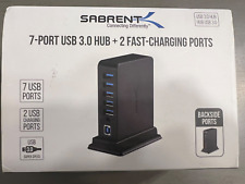 MINT Sabrent 7 Port USB 3 HUB+2 Charging Ports w/ 12V/4A Power Adapter HB-U930 picture