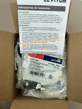 LEVITON CAT6/CAT6A NETWORK JACK Keystone 61110-RW6 61110-RC6 61110-RY6 6110G-RW6 picture