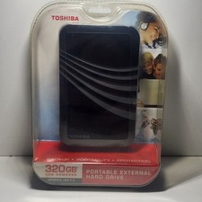 Toshiba 320gb USB 2.0 Portable External Hard Drive HDDR320E03X New Sealed in Box picture