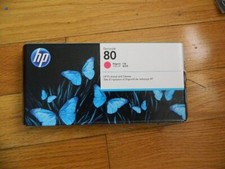 2023 GENUINE HP #80 MAGENTA PRINTHEAD/CLEANER DESIGNJET 1000 1050 C4822A SEALED picture