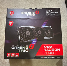 MSI Gaming X Trio AMD Radeon RX 6800 16GB PCIe 4.0 4K UHD Graphics Card picture
