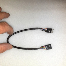 Internal Motherboard AC97 HD Audio 9pin Male To Female Extension Cable 10 inch picture