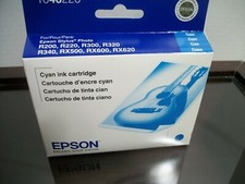 Genuine Epson TO48220 Cyan Ink Cartridge - New in box Blue Expires 03/2012 picture