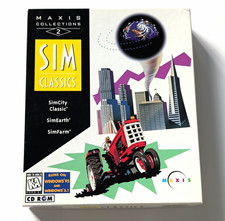 Maxis Sim Classics Collection 2 CD-ROM SimCity SimEarth SimFarm Win 3.1/95 picture