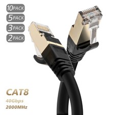 High-Performance CAT8 Ethernet Cable Patch Cord Lot for Router, Modem, Gaming picture