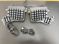 ErgoDox EZ Split Ergonomic Mechanical Keyboard Black Tilt Tent Kit Programmable picture