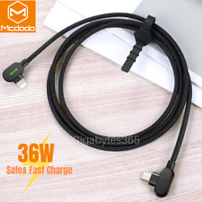 Mcdodo 90 Degree USB Type C Cable 36W PD Fast Charger For iPhone 14 13 12 11 XR picture