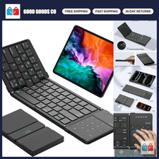 Portable Foldable Bluetooth Keyboard with Touchpad & Number Pad - Wireless Trave picture