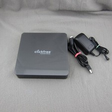 Clickfree Automatic Backup HD1037N3 w/Power Adapter USB 3.0 Cable Tested Working picture