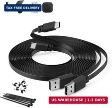 Itramax USB A to USB C Cable 20FT 2Pack,Extra Long Flat USB C Power Extension Ch picture