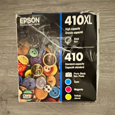 Epson Genuine 410XL/410 Ink Cartridge Set Black Photo Black Cyan Magenta Yellow picture