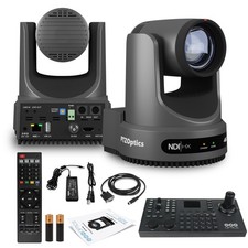 PTZOptics Move 4K PTZ Camera with 12x Zoom (Gray) (PT12X-4K-GY-G3) + SuperJoy picture