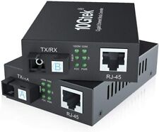 A Pair of Gigabit Bidi Fiber to Ethernet Media Converter, 1000Base-Tx to Lx 20km picture