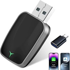 2025 2in1 Wireless Carplay&Android Auto Box Wired to Wireless Dongle Automatic picture