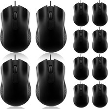 12 Pack Wired Ergonomic Computer Mice Bulk Usb Mouse For Pcs Laptops Office picture