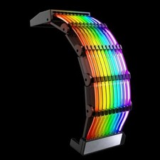24-PIN Cable RGB Light Expansion Kit 200mm ARGB LED Armor PSU Neon Line 5V 3-Pin picture