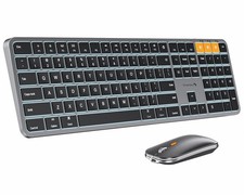 KM100-A Backlit Bluetooth Keyboard and Mouse for Mac, Space Gray picture