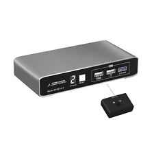 2 Port KVM Switch HDMI 8K@60Hz 4K@144Hz with Wired Remote Switching, USB3.0 HDMI picture