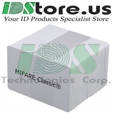 200 MIFARE Classic® 4k Blank White PVC Cards, 3-Tracks HiCo 2750 Magnetic Stripe picture