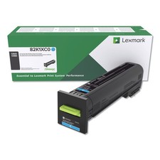Lexmark 82K1XC0 (CX825) Return Program Extra High-Yield Toner, Cyan picture
