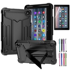 For Amazon Fire HD10 / HD 10 Kids Pro Tablet Case Heavy Duty Stand Cover / Glass picture