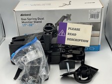 Inland LDT16-C024N Gas Spring Dual Monitor Desk Mount for Monitors 17