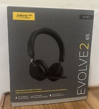 Jabra Evolve2 65 Stereo Wireless Headset  USB-C - Black Open Box picture