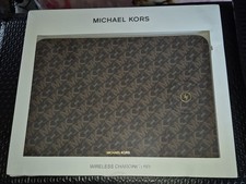 Michael Kors Empire Signature Logo Wireless Charging Mouse Pad NEW picture
