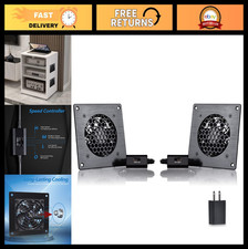 Quiet 80MM USB Cooling Fan System with Speed Control for Home Theater Cabinets - picture