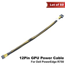 Lot of 50 Dell PowerEdge R750 12Pin Power Cable for NVIDIA H100 GPU Slot 7 MMK2H picture