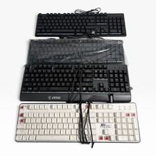 4-PK Gaming Keyboards MSI GK30/logitech G413/RK RK920/ibuypower KB-IBP-015 picture