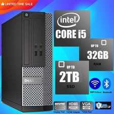 DELL Desktop Computer PC i5, Up to 64GB RAM 17TB SSD, Windows 11 Pro 25H2, WiFi picture