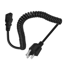 3 Prong Female Coiled Spiral Power Cable,3 Prong AC Power Cord Cable 2.5M/8Ft 18 picture