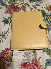 Rowallan Hand-made Fine Leather Yellow iPad/Tablet Case NWT $98 (BA) picture