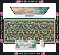 Extended Desk Mat 31.5x11.8 inches for Keyboard and Mouse, Non-Slip Rubber Base picture