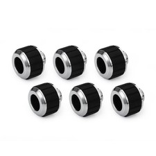Alphacool Apex Grip HardTube Fitting, 13mm OD, Chrome, 6-pack picture