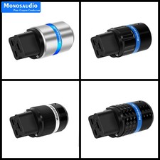 C19 20A Pure Copper IEC Female Plug DIY HIFI Audio Power Cable Connector picture