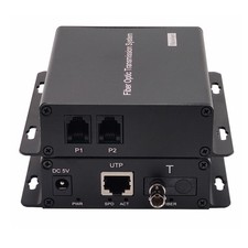 2 Port POTS Telephones and Network Extender Over Fiber Optic A Set, PCM Phone... picture