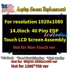 Lenovo FRU: 01LW093 LED LCD On-Cell Touch Screen 14