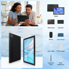 Urao Android 16 10.1'' Tablet 36(6+30)GB RAM +256GB ROM Octa-core 6000mAh Wifi 6 picture