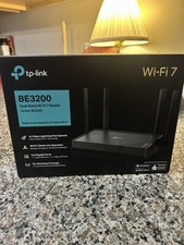 TP-LINK Archer BE3200 Wi‑Fi 7 Dual-Band Router, 4x LAN, VPN, Black picture