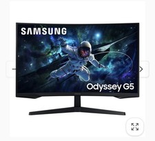 Samsung Curved Gaming Monitor Black HDMI picture