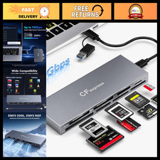 8-Slot USB 3.2 CFexpress Type B & A Card Reader, Multi-Slot Memory Adapter for W picture