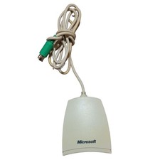 Vintage Microsoft Cordless Wheel Mouse Serial PS2 w/ Wireless mouse and receiver picture
