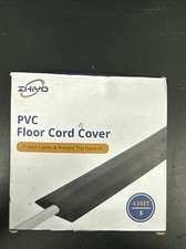 PVC Floor Cord Cover 4 Feet Length S Small Protect Cables Prevent Trips Zhiyo picture