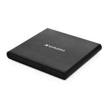 Verbatim 98938 External Slimline USB 2.0 Mobile CD/DVD Writer - Black picture