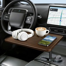 Car Desk for Laptop, 360° Rotation Cup Holder Table picture