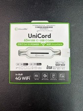 GlocalMe UniCord 65W USB-C To USB-C 2-In-1 Charging Cable With In-Built 4G WiFi picture